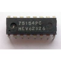 MDIP uA75154 75154PC RS232C примопередатчик на 4 линии 9 Вольт