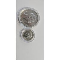 Пруссия 5 марок 1907г: 1марка1915г.без мц