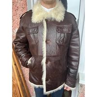 Дубленка Fan leather р54 лама коричневая муж