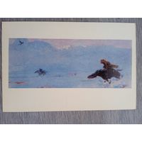 Охота. Тельжанов. Охота с беркутом. Издание Алма-Ата