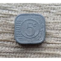 Werty71 Нидерланды 5 центов 1942
