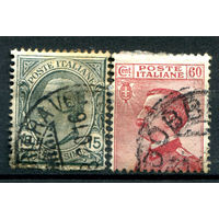 Италия (Королевство) - 1918/19г. - король Виктор Эммануил III - 2 марки - полная серия, гашёные [Mi 130-131]. #1-It-20-B-1