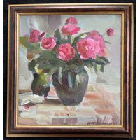 Свентоховский П.В "Букет", 1998г. Холст , масло. Размер 42х39 см.