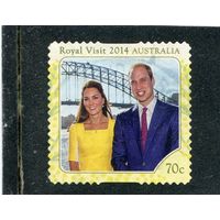 Австралия. Визит принца Уильяма и принцессы. Самоклейка