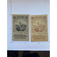 Нотгельд Австрия Грюль 10-50 геллеров -0102