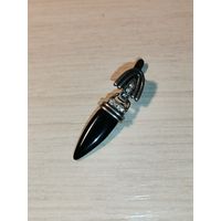 Серьга-одиночка с вставками, Jenavi, замок рабочий.