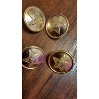 Пуговицы большие  23 мм.СССР клеймо АОЭМФЗ (4 штуки вместе)