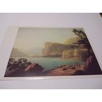 Открытка. А. Мартынова. Вид реки Селенги в Сибири.