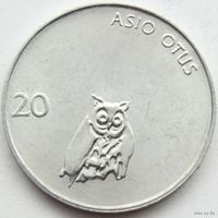 Словения 20 стотинов, 1992 UNC
