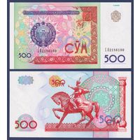 Узбекистан, 500 сум 1999 г, P-81 (LA, великий эмир Тамерлан), UNC