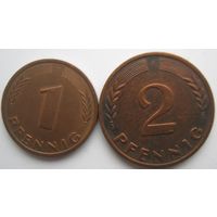 Монеты ФРГ 1970,1986 года.-2 шт.