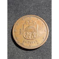 Латвия 5 евроцентов 2014