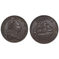 КОПИЯ 1 пенни 1793 Бермуды - Британские заморские территории