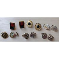 Запонки СССР советские винтажные Лот