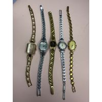 Часы луч ,чайка женские кварц 5 штук цена за все