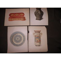 Хромолитографии из издания История декоративного искусства XVI века Издано Анри Лоренсом,Париж, 1892г.3 шт.(Лот 02)