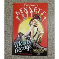 Открытка постер к фильму "Мулен Руж" 1934г с Констанс Бэннет чистая