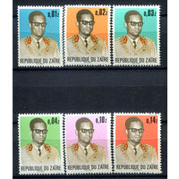 Конго (Заир) - 1973г. - Президент Мобуту - 6 марок - полная серия, MNH [Mi 473 A - 478 A]. #O-Se-Z-1-13