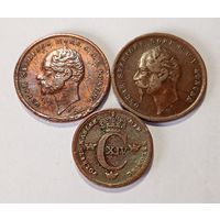 Лот старой Швеции 1 эре 1857,1858 год . 1/6 скилинга 1836 год