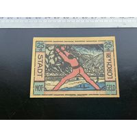 Германия-нотгельд 25 пфеннингов 1921 Лорх (Lorch )