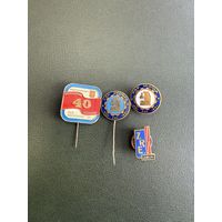 Значки с рубля