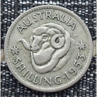 Австралия 1 шиллинг 1953 года. Баран. Серебро! Сторгуй за свою цену, предложи обмен!