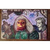 Картина объемная уникальная холст 15\10см