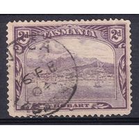 34.Aust. Великобритания. Австралийские штаты. Тасмания. Хобарт. 1902 г. 2d. Mi.#71A.