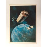 Открытка Космос 1982 год