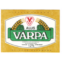Этикетка пива Varpa Прибалтика Ф998