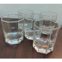 Стаканы для виски  5 штук в коробке