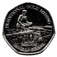 КООПЕРАТИВНАЯ РЕСПУБЛИКА ГАЙАНА 10 ДОЛЛАРОВ 2013.