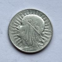 Монета серебро Польша 5 злотых 1934 год Ядвига ОТЛИЧНЫЕ