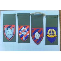 Израиль. Нарукавные знаки (таги) полиции, 4шт.