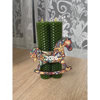 2 подарочные свечи из натуральной вощины