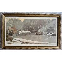 Литография СССР худ А.Каримов 1986г