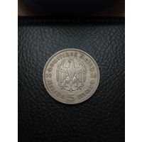 5 марок 1936 (J). Серебро 0,900. С рубля,без мц!