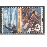Гонконг. Весельные и парусные лодки. 2002г. Mi#1065.