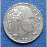 Италия 20 чентезимо 1941 магнитная