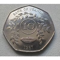 Уганда 10 шиллингов, 1987  2-3-24