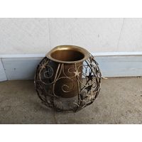 Подсвечник - ваза латунный