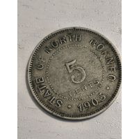 1903 Borneo 5 c