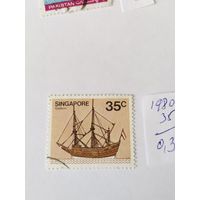 Сингапур 1980 парусник