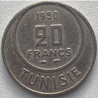 Тунис 20 франков 1950 г.