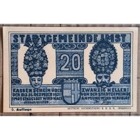 Германия, Австрия билет лотереи на 20 геллеров 1921 г Имст в Тироле