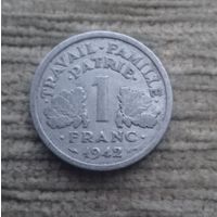Werty71 Франция 1 Франк 1942 Топор Тамагавк