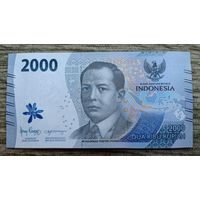 Werty71 Индонезия 2000 рупий 2022 UNC банкнота