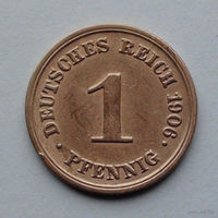 Германия 1 пфенниг, 1906 Е
