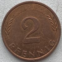 Германия 2 пфеннига 1995 г. D