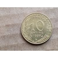 Франция 10 сантимов, 1996г. (D-107)